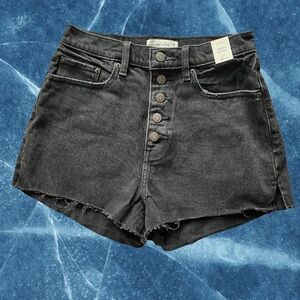 NWT Abercrombie Button-fly Ultra High Rise Mom Shorts